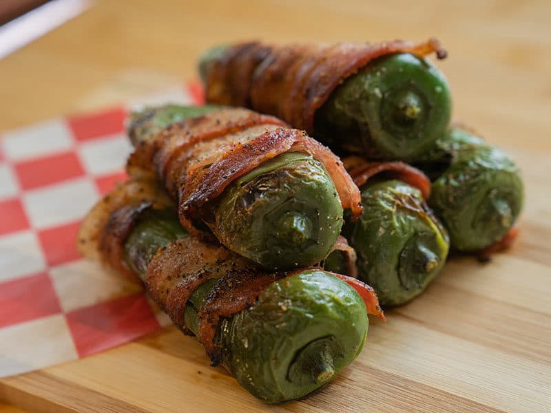 Jalapeño Peppers Stuffed Cheese Wrapped Bacon