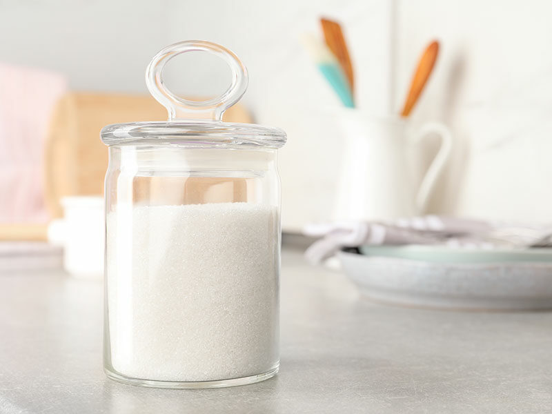 Jar White Sugar