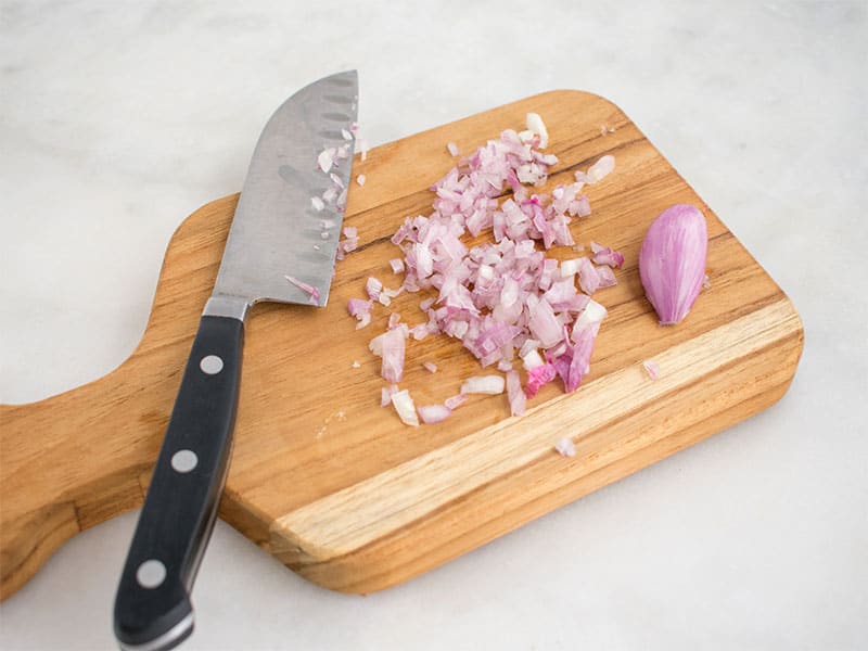 Minced Shallot Cutting