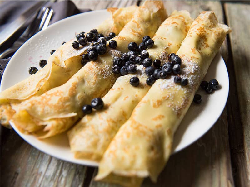 Pancakes With Black Caviar