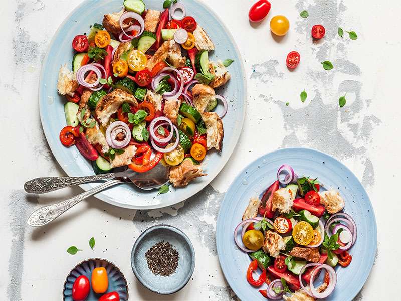 Panzanella Italian Bread Salad