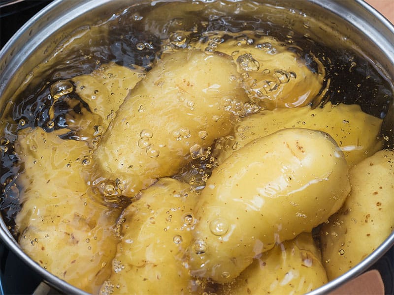 Potatoes Cooking Pot