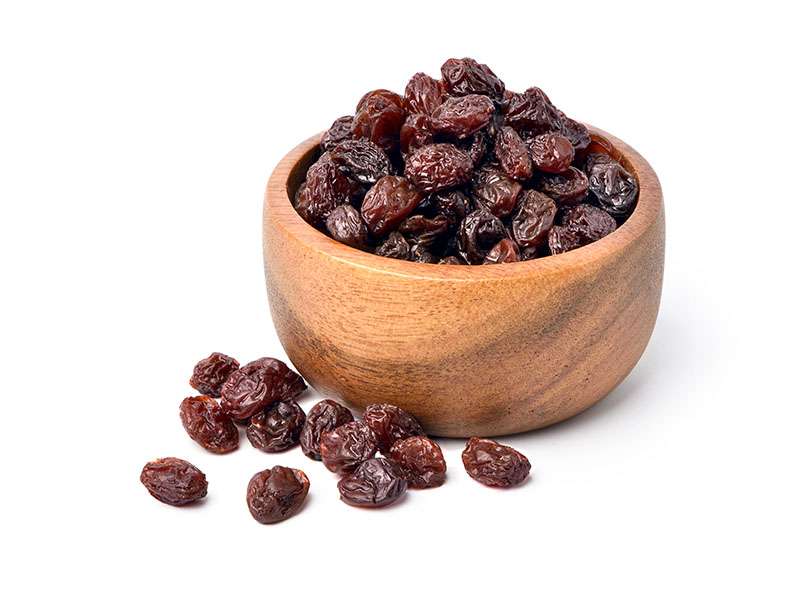 Raisins Wooden Bowl