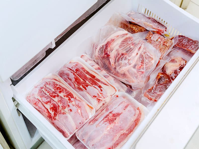 Red Meat Packages Plastic