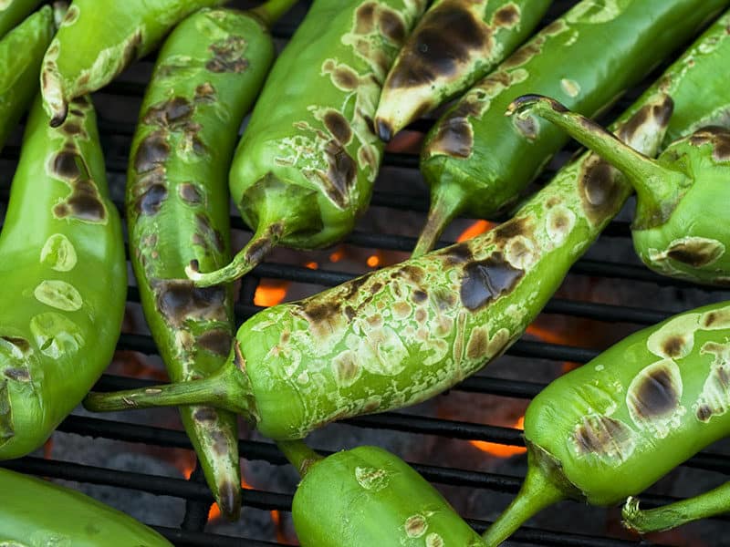 These Anaheim Grilled Peppers 
