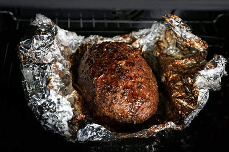 Turkey Meatloaf On Foil Oven