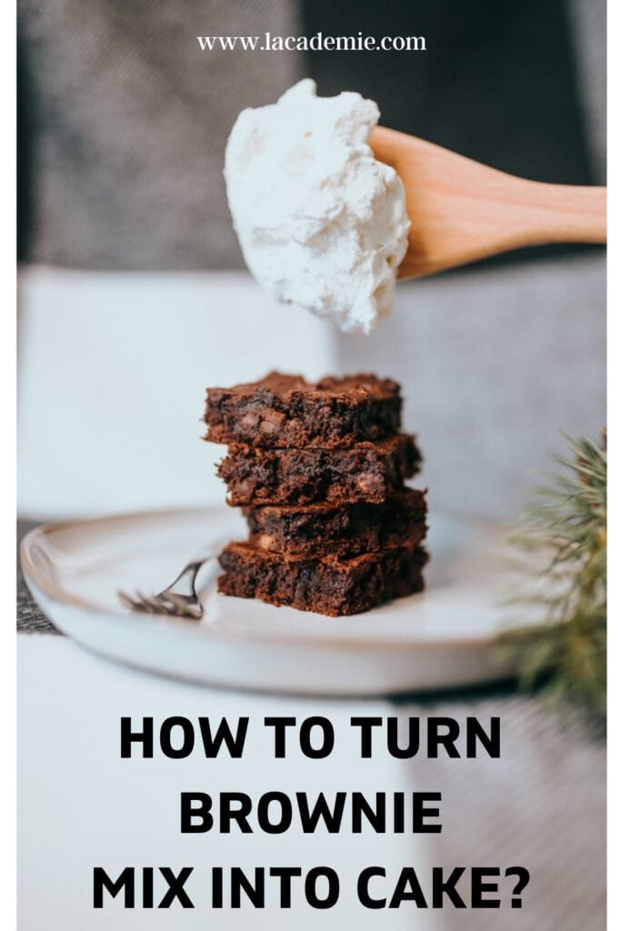Turn Brownie Mix Into Cake