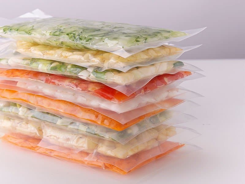 Vacuum Sealed Vegetables Carrots