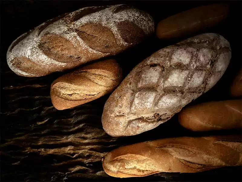 Variety Kinds Bread