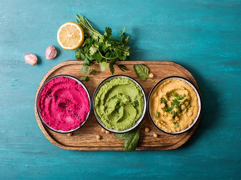 Various Hummus Dips