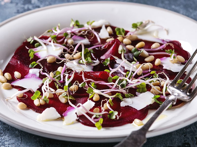 Vegetarian Beetroot Carpaccio Salads