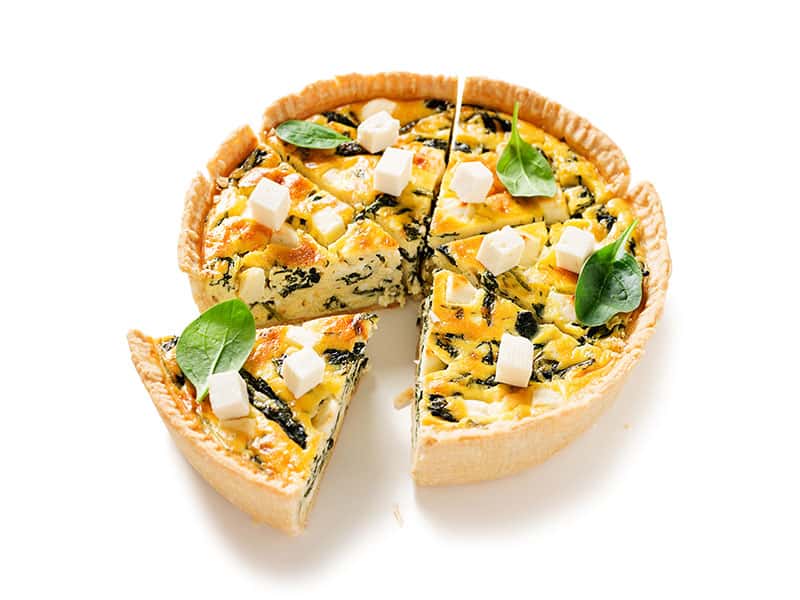 Vegetarian Spinach Pie Quiche