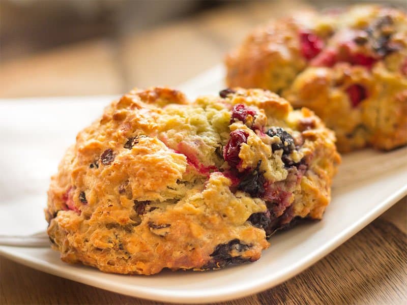 Warm Cranberry Scones