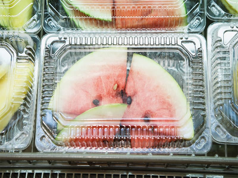 Watermelon Slice Plastic Container