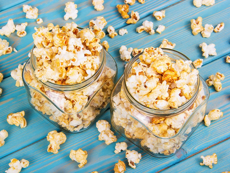 “Airtight containers are optimal for storing popcorn.”
