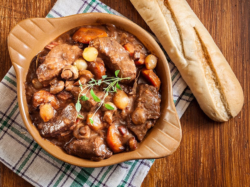 Baguette with Beef Stew
