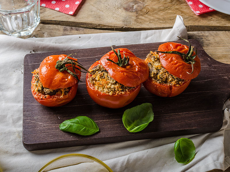 Baked Tomatoes Stuffed