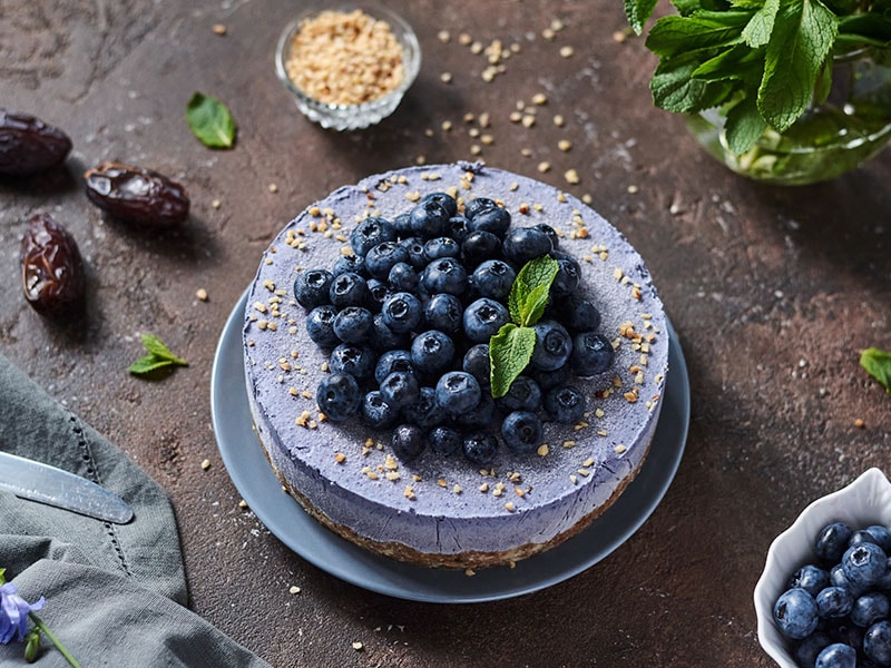 Blueberry Vegan Cheesecake