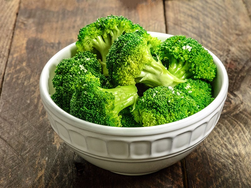 Bowl Cooked Green Broccoli