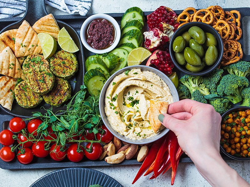 Chickpea Hummus with Veggies