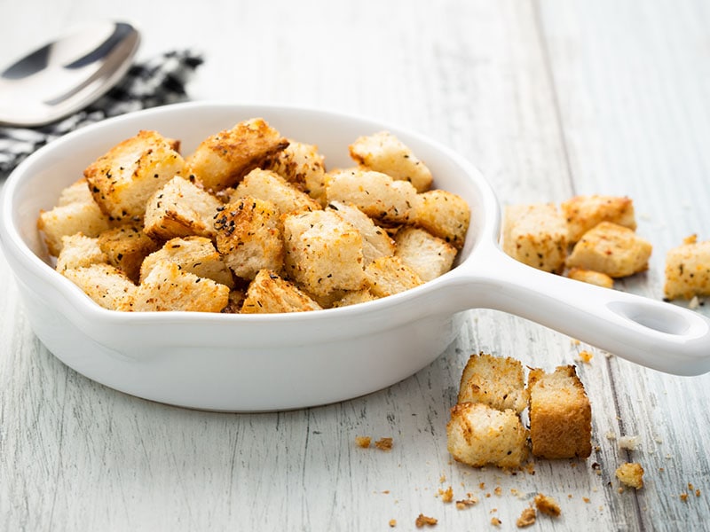 Croutons Flavored Fresh Herbs