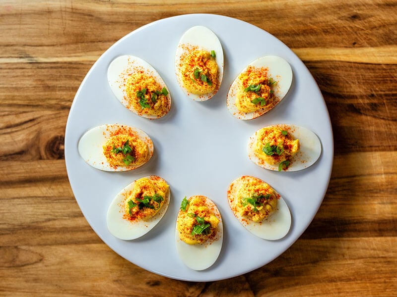 Deviled Eggs Paprika Green