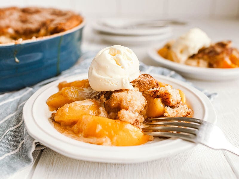 Easy Make Peach Cobbler