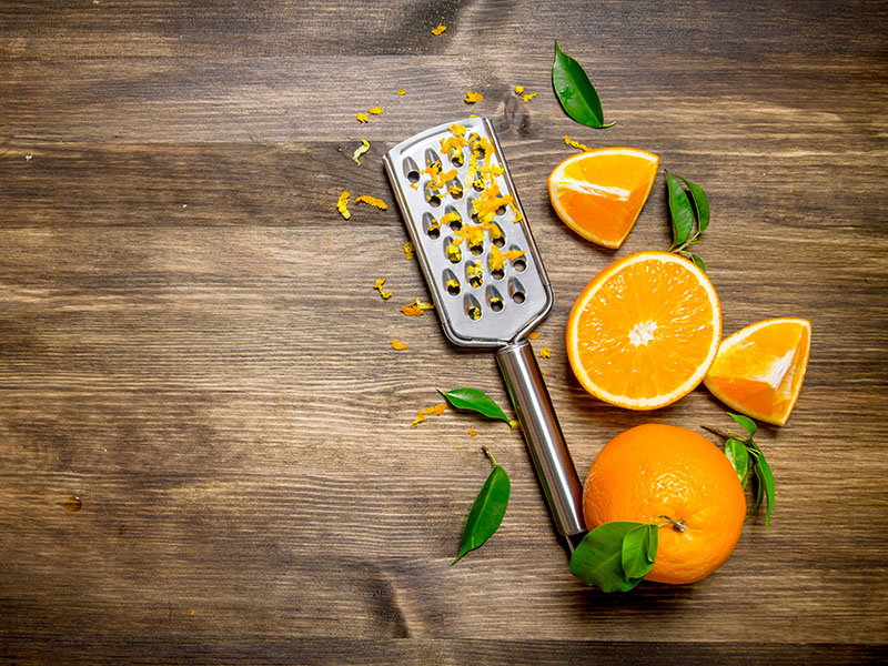 Fresh Oranges Grater Zest