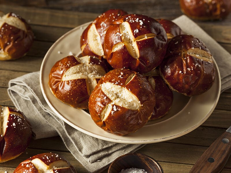 German Pretzels Rolls Salt