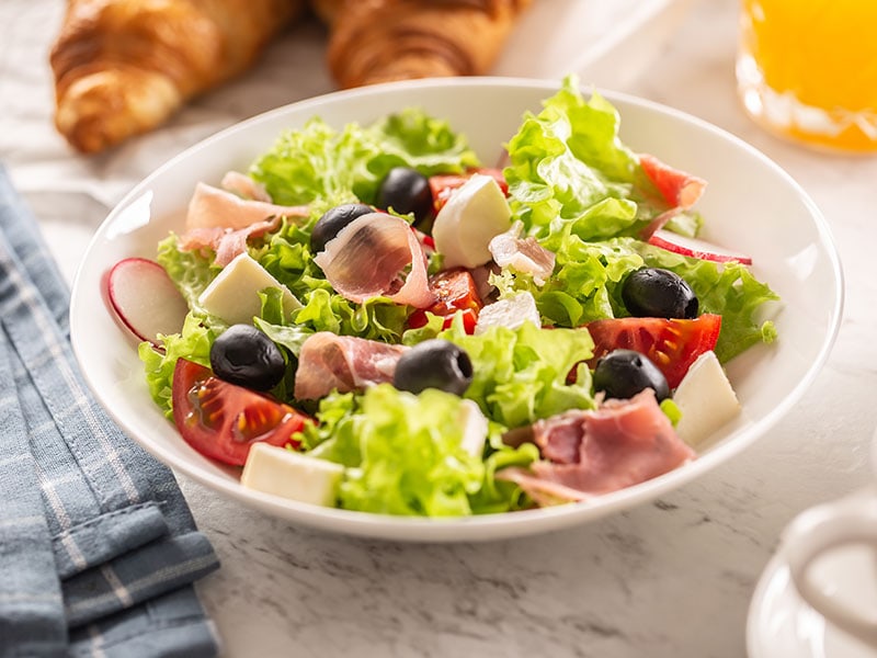 Healthy Salad Bowl Olives