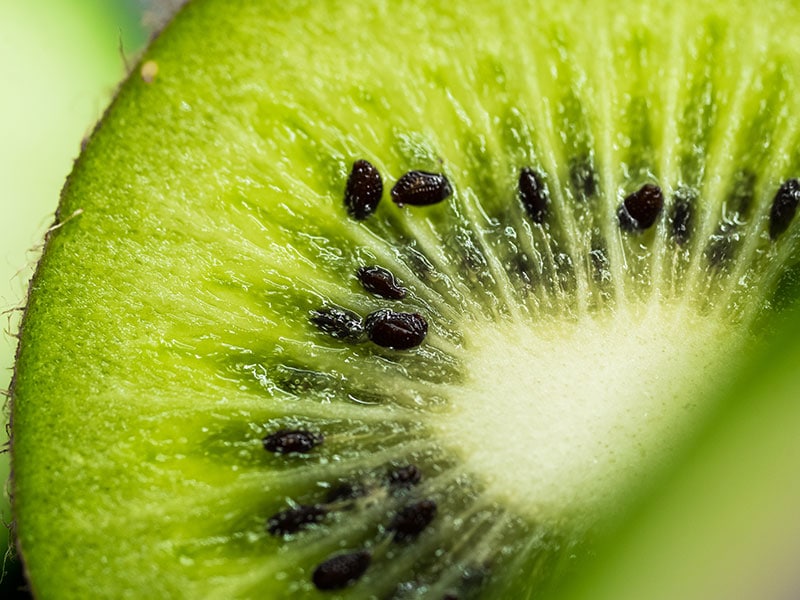 Kiwi With Black Seeds