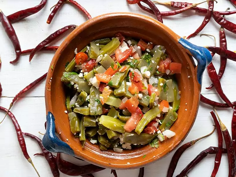 Mexican Nopal Cactus Salad