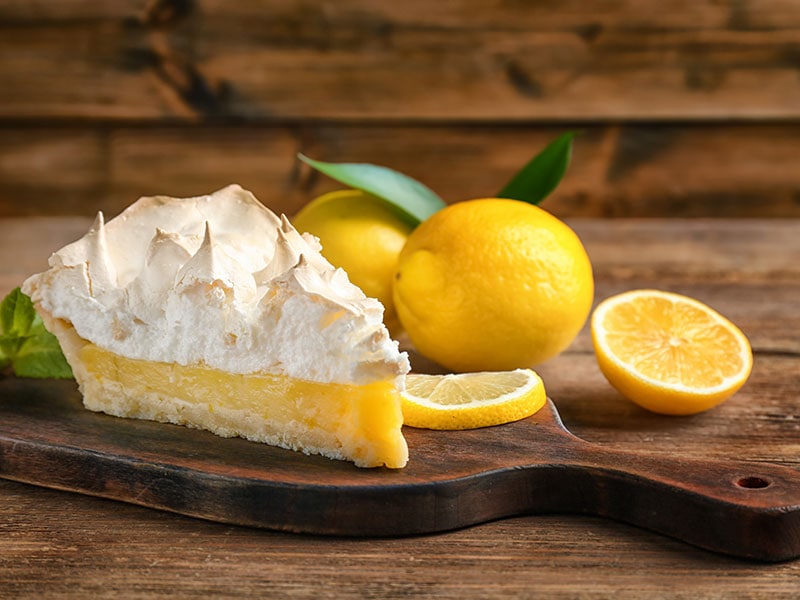 Piece Yummy Lemon Meringue Pie