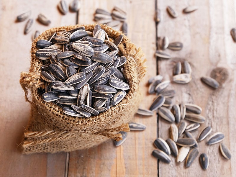 Pile Sunflower Seeds