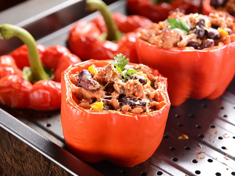 Stuffed Peppers Meat Kidney