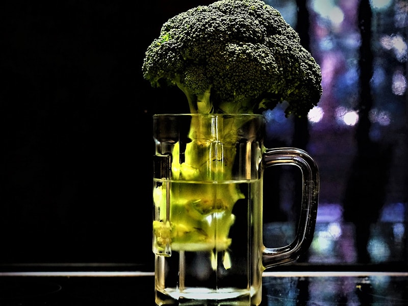Broccoli Glass Water