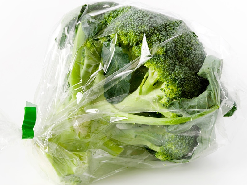 Broccoli Transparent Plastic Bag