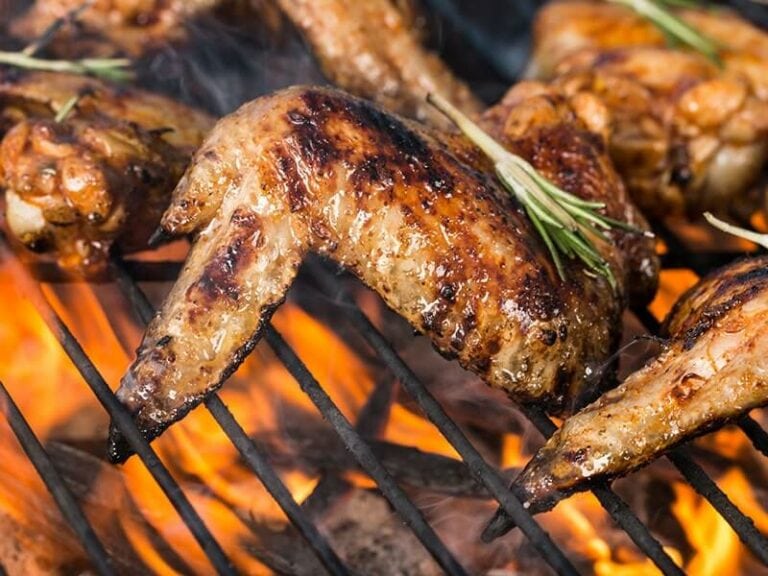 Chicken Wings On Barbecue