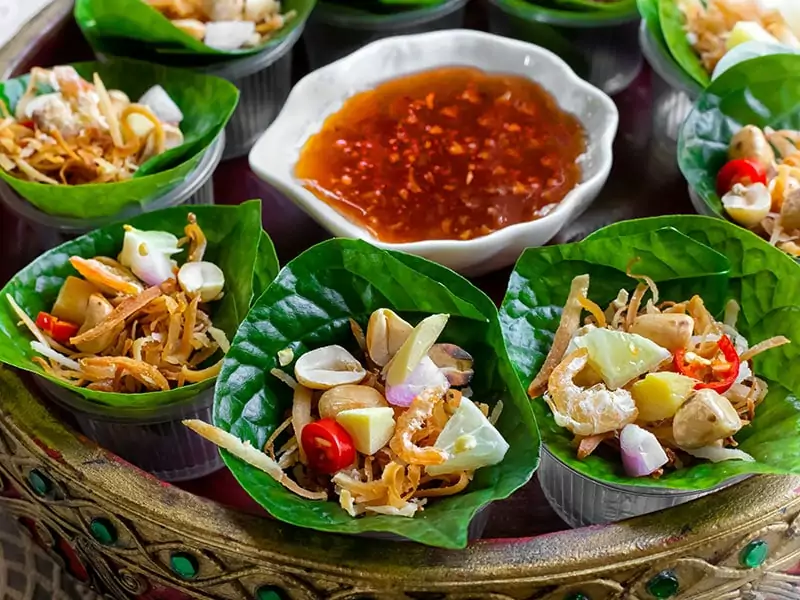 Colorful Dish Of Miang Kham