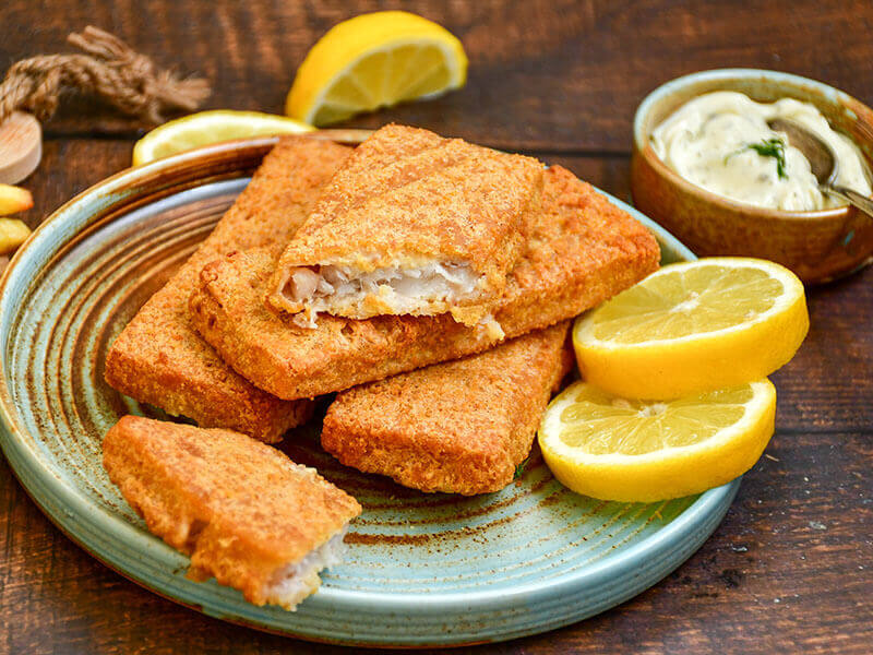 Crispy Breaded Deep Fried Alaska