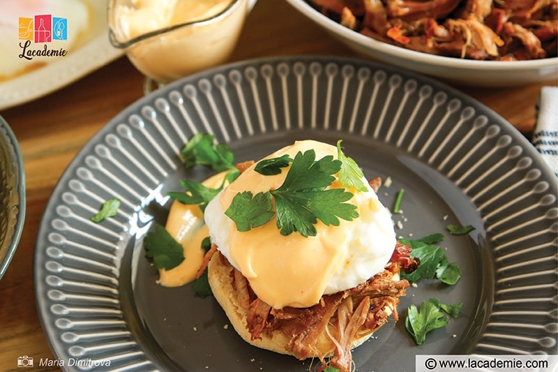 Eggs Cochon Benedict