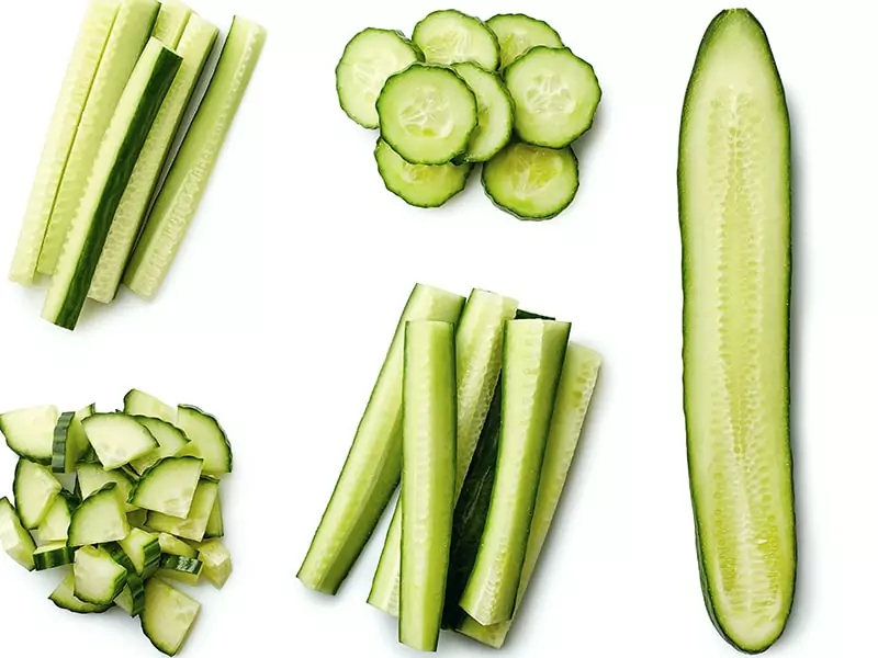 Frozen Cucumber Spears