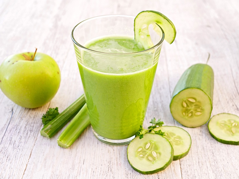 Green Fruit Vegetable Juice