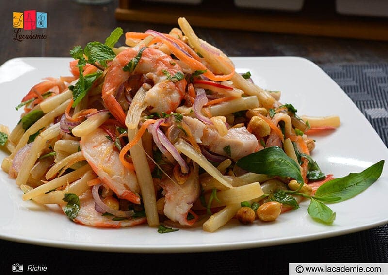 Lotus Stem Shrimp Salad