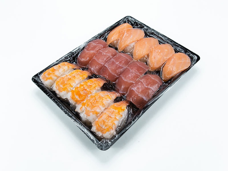 Plastic Wrap On Sushi