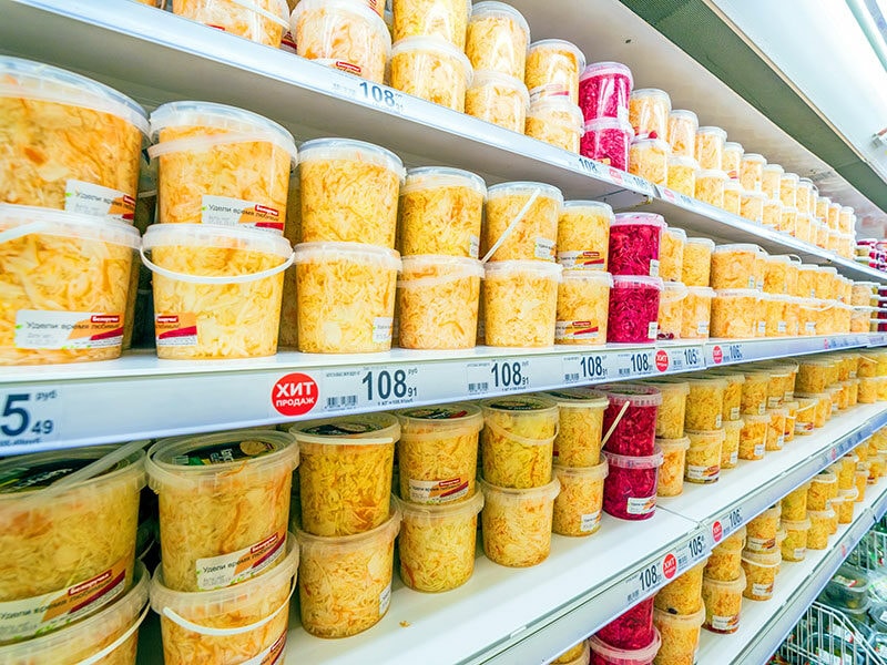 Sauerkraut In Supermarkets 