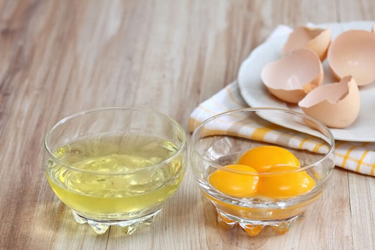 Separated Egg White Yolks