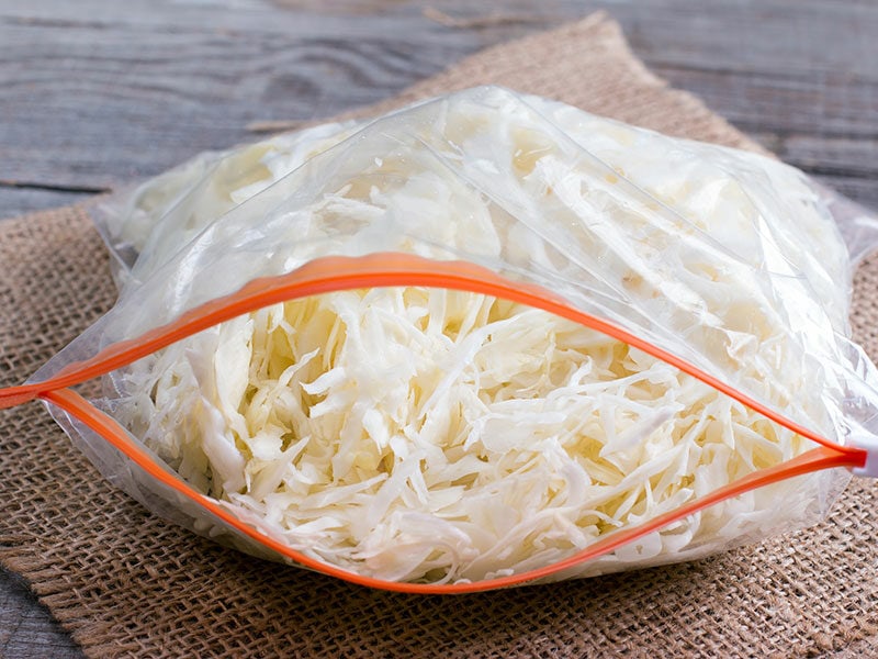 Store Sauerkraut Ziplock Bag 