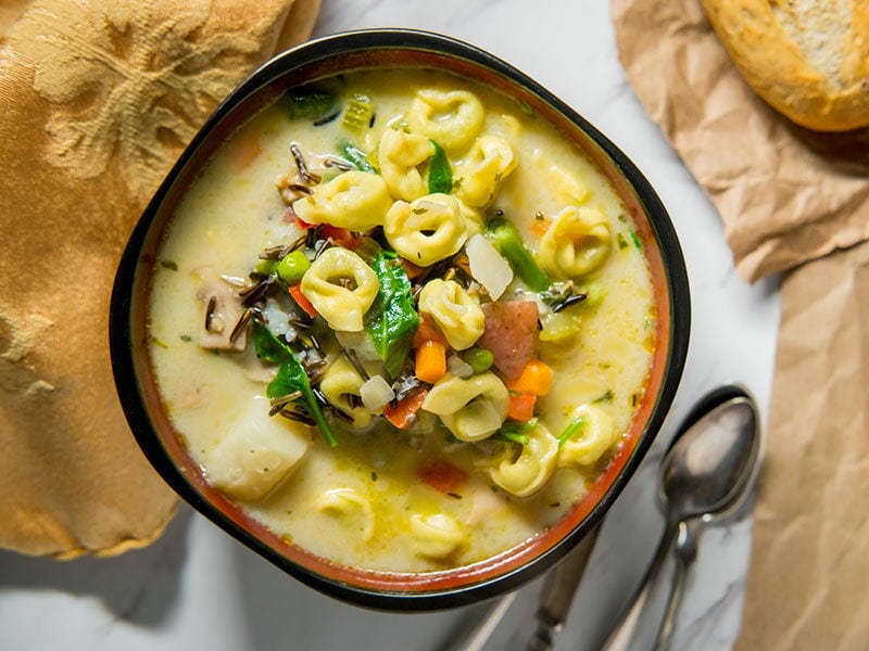 Tortellini Wild Rice Soup