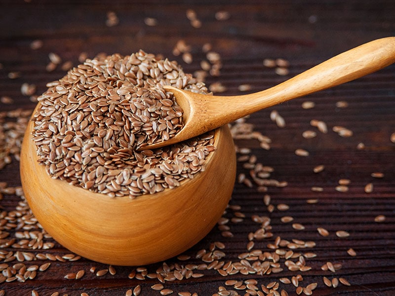 Bowl Flax Seeds